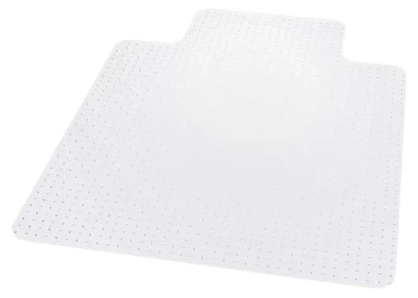 ES Robbins&#174; EverLife Moderate Use Chair Mat for Low Pile Carpet, Rectangular with Lip, 45 x 53, Clear ;