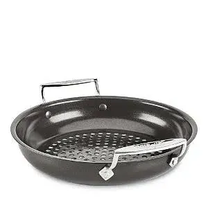 New All Clad Outdoor Nonstick Grill Roasting Basket 11&#034; PFOA