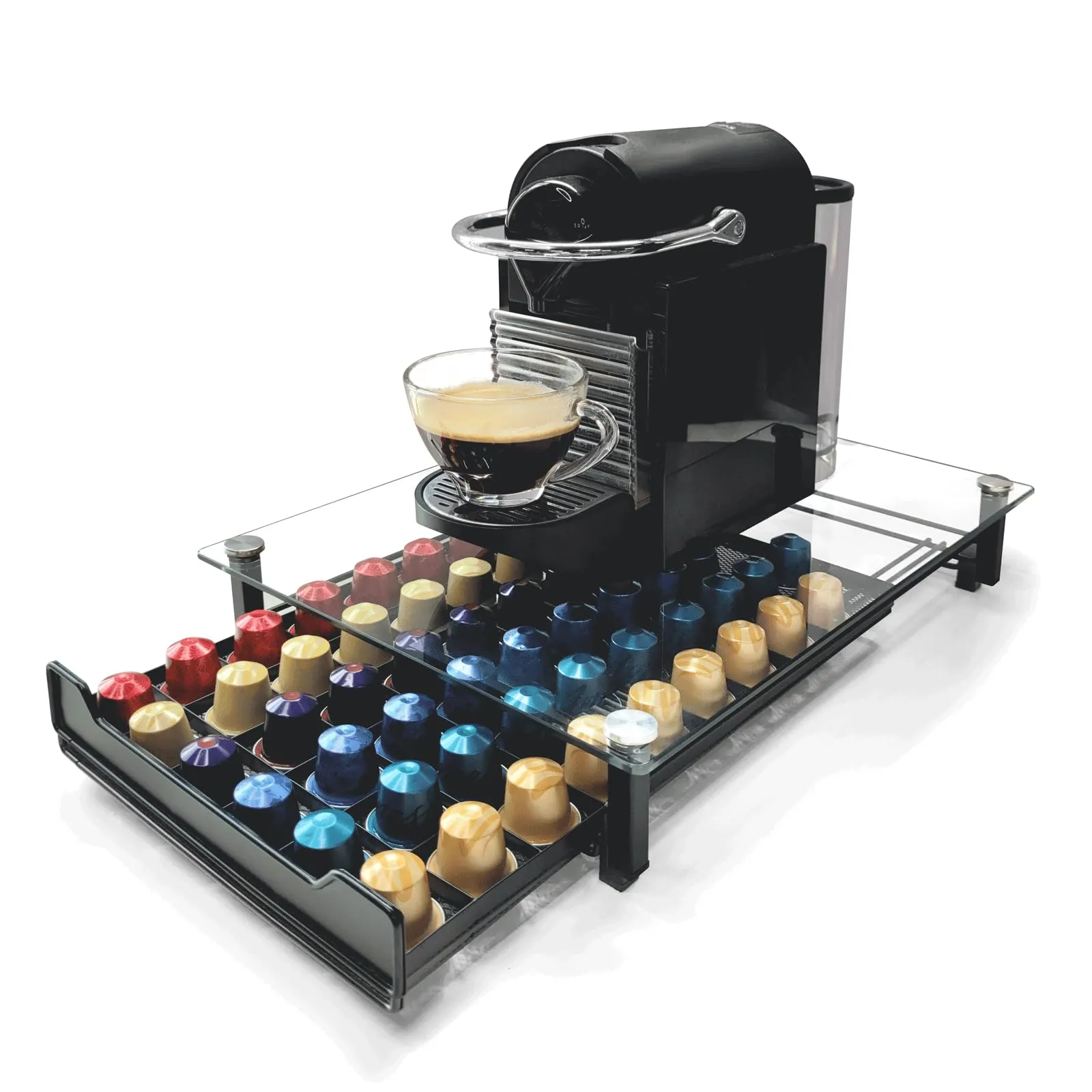 Coffee Pod Holder Storage Pod Drawer Pods Holder Compatible With Nespresso Origi