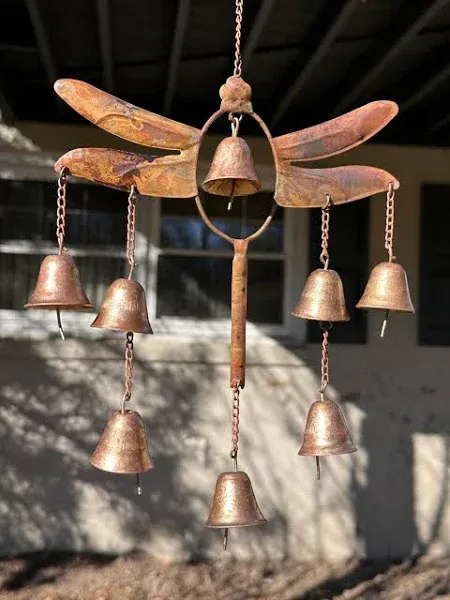 LightInTheBox Dragonfly with Bells Wind Chime