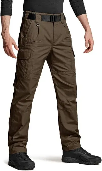 Cqr Men's Tactical Pants Water Resistant Ripstop Cargo Pants