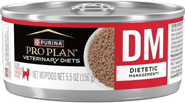 Purina Pro Plan Veterinary Diets DM Dietetic Management Feline Formula Wet Cat Food