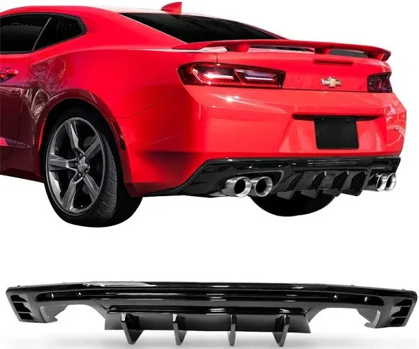 FREEMOTOR802 Rear Diffuser for 2016-2024 Chevrolet Camaro (Except ZL1)