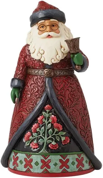 Enesco Holiday Manor Santa with Bell