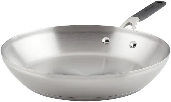 Stainless Steel 12-Inch Frying Pan