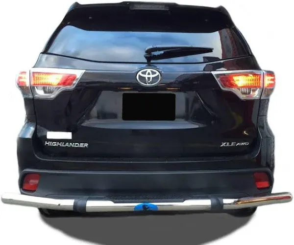 Black Horse Rear Bumper Guard Double Tube Stainless Steel Compatible with 99-03 RX300|04-06 RX330|07-20 RX350|18-19 RX350L|06-08 RX400h|10-20 RX450h|18-20 RX450hL|08-23 Highlander-8D091016SS