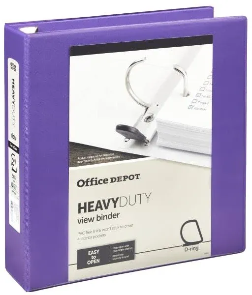 Office Depot Heavy-Duty View 3-Ring Binder OD03290