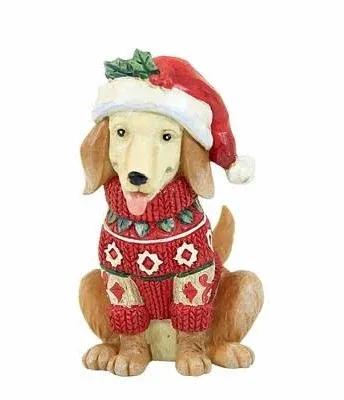 Enesco Jim Shore Mini Christmas Dog Figurine