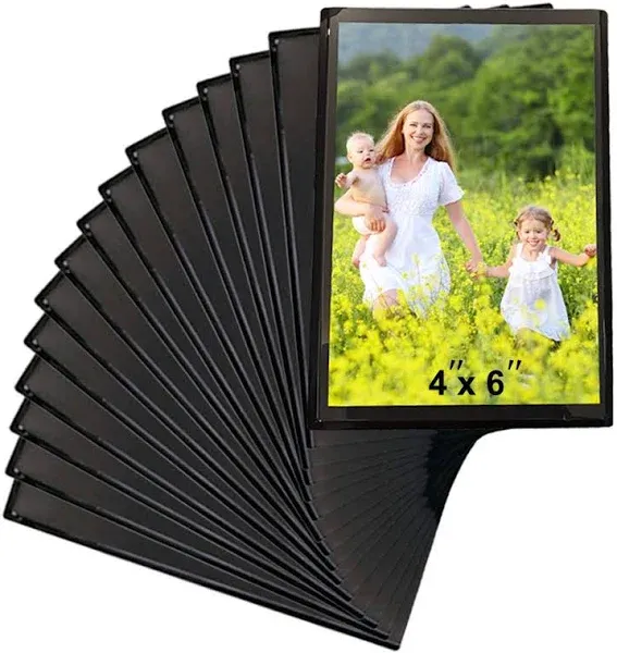  15 Pack Magnet Photo Frame Refrigerator 4X6,Magnetic Picture 15 PACK(4X6)