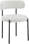 Meridian Beacon Cream Boucle Fabric Dining Chair