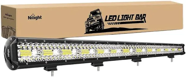 Nilight 37Inch 780W Triple Row Spot Flood LED Light Bar