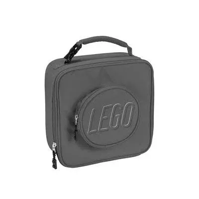 LEGO Orange Brick Lunch Box, Durable and Insulated, with Zipper Pocket 