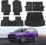 6PCS for Toyota Rav4 Floor Mats &amp; Cargo Liner Back Seat Cover Protector 2024-...