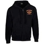 Harley-Davidson Men's Custom Freedom Fleece Full-Zip Hoodie - Solid Black