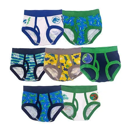 Jurassic World Toddler Boys' 7-Pack Underwear Briefs