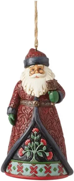 Enesco Holiday Manor Santa Bell Ornament