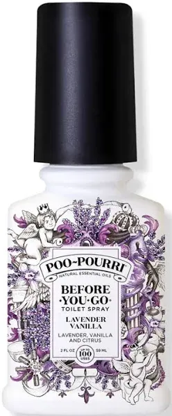 Poo-Pourri Before-You- go Toilet Spray, 2 Oz, Lavender Vanilla Scent, 2 Fl Oz (Pack of 1)