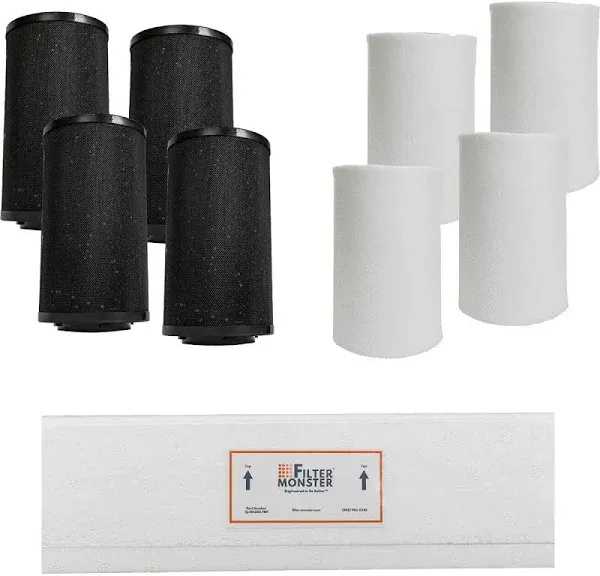 Filter-Monster Branded Replacement Filter Bundle Compatible with IQAir GC Multigas Air Purifier Filters