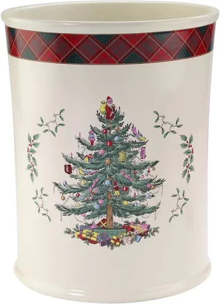 Avanti Spode Christmas Tree Tartan Wasebasket