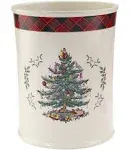 Spode Christmas Tree Tartan Wastebasket