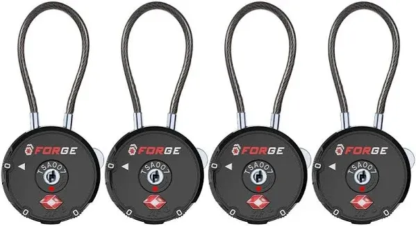 Forge Quality TSA Approved Luggage Locks