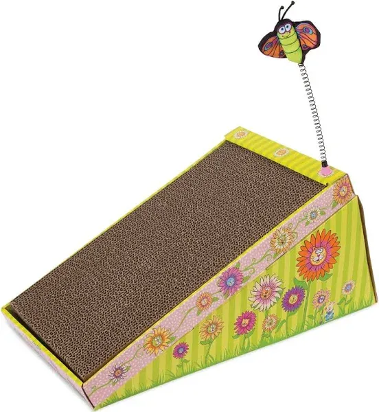 Petmate FAT CAT Big Mama&#039;s Scratch &#039;n Play Ramp Reversible Cardboard Toy