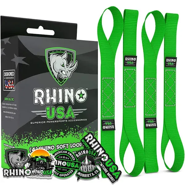 Rhino USA Soft Loop Motorcycle Tie Down Straps