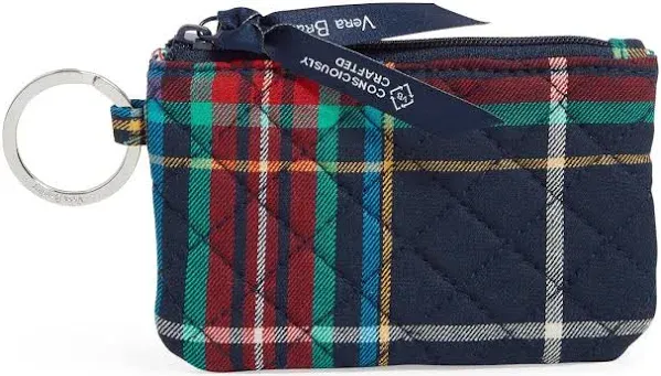 Vera Bradley : Zip ID Case in Tartan Plaid