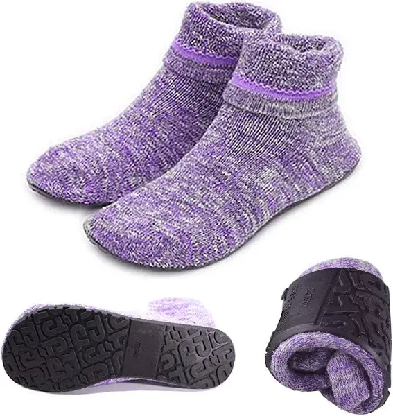 AIYUE Womens Cozy &amp; Comfortable Womens Slipper Socks Winter Non Skid Socks