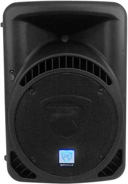 Rockville RPG12BT V2 12" Powered 800W DJ PA Speaker with Bluetooth, Remote, EQ, 2 Inputs, Deep Bass, Black - Perfect for Events, Live Music, and Parties