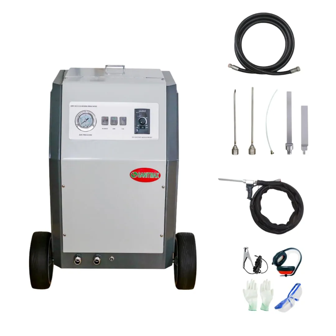 SANITMAX Sm2000 Dry Ice Blasting Machine 44 lbs Dry Ice Hopper