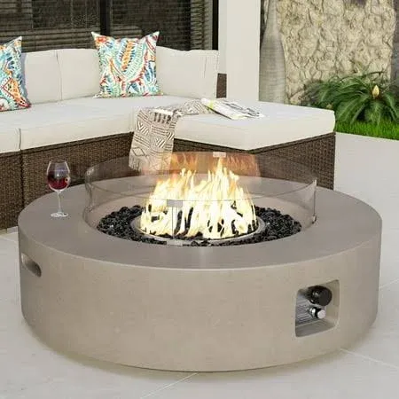 COSIEST Outdoor Propane Fire Pit Coffee Table