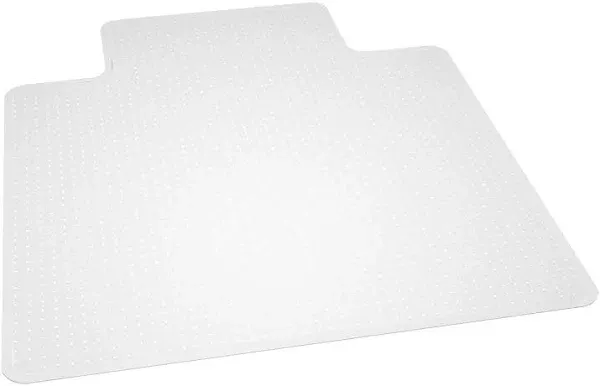 EverLife Chair Mat with Lip for Medium Pile Carpet, 45&#034;x53&#034;, Crystal Edge (12...