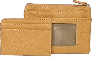 Buxton Women's Solid Color Vegan Leather Large ID Coin Case