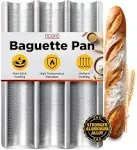 Eparé Baguette Pan for Baking 2022 Design 15" x 11" Nonstick Perforated Bread Pans for Homemade Bread