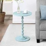 Convenience Concepts Palm Beach Spindle Table - Sea Foam