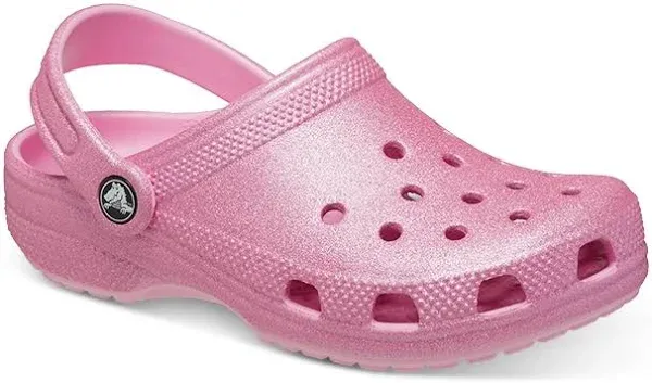 Crocs Girls' Classic Glitter Clogs