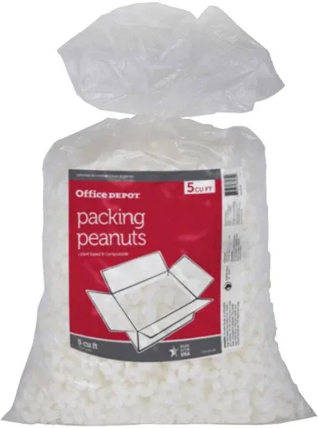 Loose-Fill Packing Peanuts, 5 Cu Ft, 37702-OD