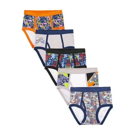 Disney Buzz Light-year Boys Briefs Underwear  5 pack Size 4 Cotton Cartoon NEW