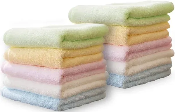 Yoofoss Luxury Washcloths Towel Set 10 Pack Baby Wash Cloth for Bathroom-Hotel-Spa-Kitchen Multi-Purpose Fingertip Towels Face Cloths