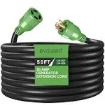 4 Prong 30 Amp Generator Extension Cord - 50ft, NEMA L14-30P/L14-30<wbr/>R, Heavy Duty