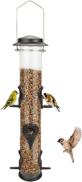 MIXXIDEA Metal Tube Bird Feeder