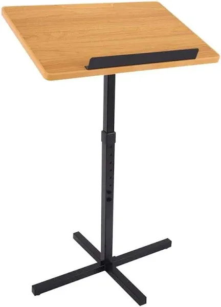 Pyle PLCTND44 Lectern Medium Density Fiberboard Top Steel Alloy Base