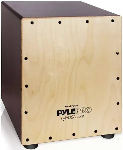 Pyle Stringed Jam Cajon Percussion Box