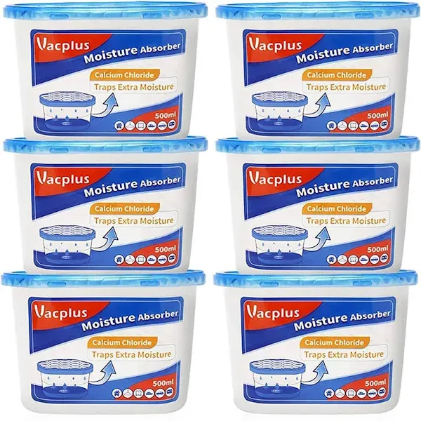 Moisture Absorber Boxes (6 Pack) 10.5 Oz Vacplus Unscented Moisture Â New