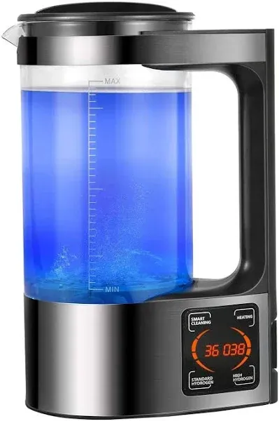 2L Large Capacity Hydrogen Water Pitcher Maker Machine, Hydrogen Water Bottle Generator with SPE and PEM Technology, US Membrane Make Hydrogen Content up to 1500 PPB