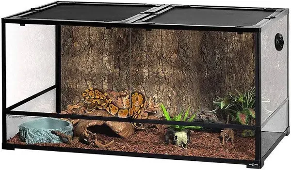 Repti Zoo RK0240 120 Gallon Large Glass Reptile Snake Terrarium