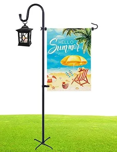 Garden Flag Holder Stand with Shepherd Hook for 14&#039;&#039; x 20&#039;&#039; Flags Upgraded Fl...