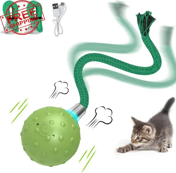 Interactive Cat Toys for Bored Indoor Adult Cats Automatic Fast Move On Carpe...