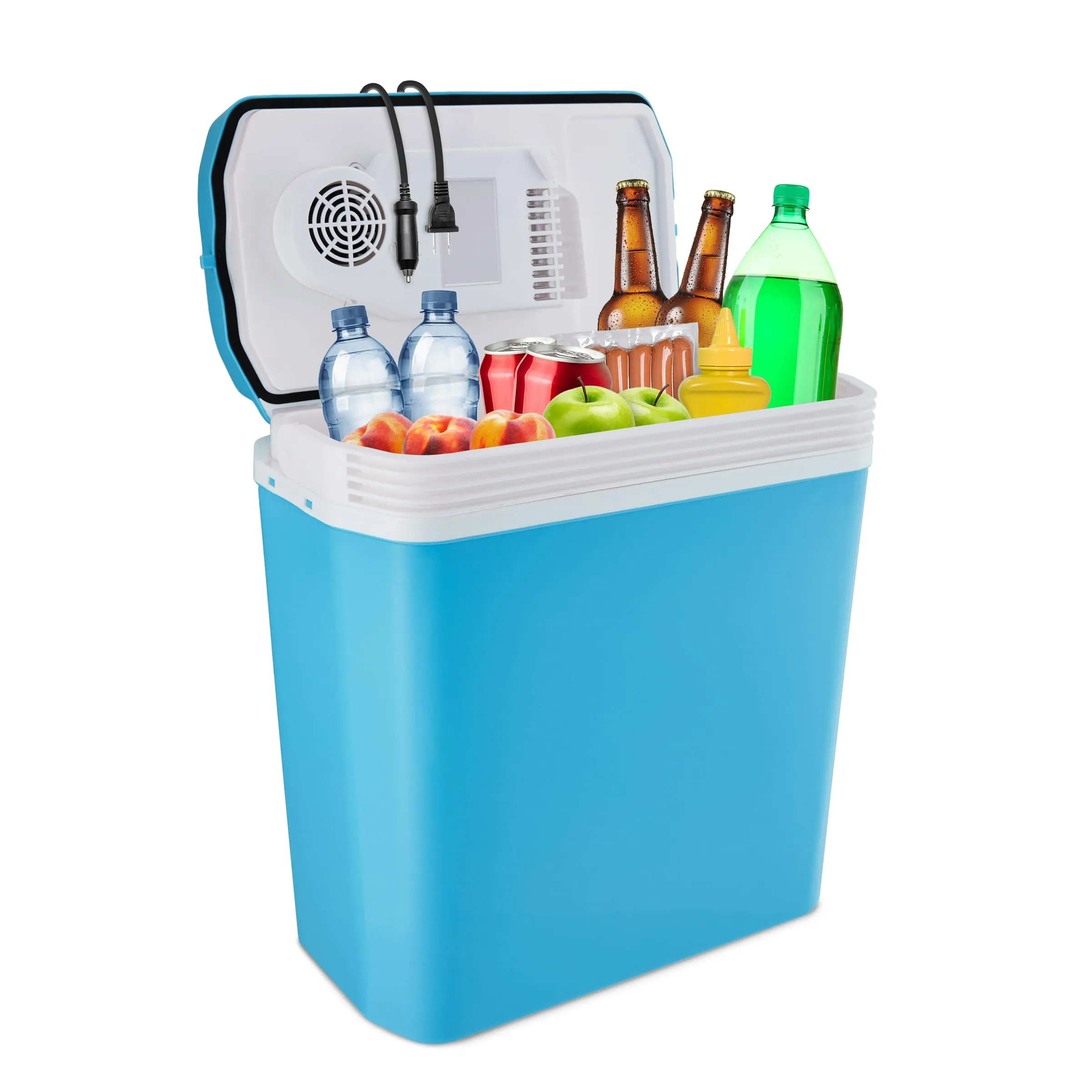 Ivation Electric Cooler &amp; Warmer with Handle | 24 L Portable Thermoelectric F...